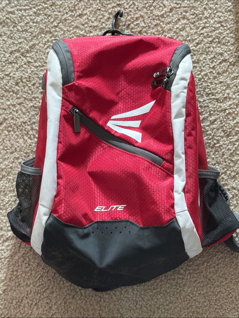 Easton Red and White Youth Baseball Bag